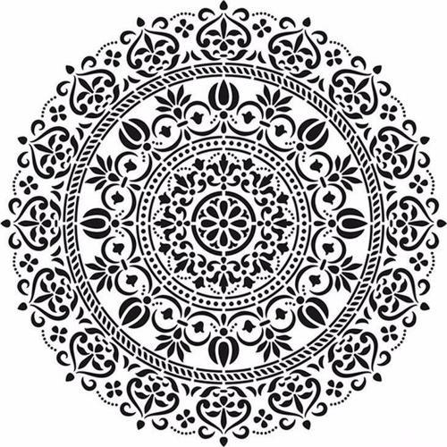 HOME DECOR MİNİ STENCIL HDM-109 25X25