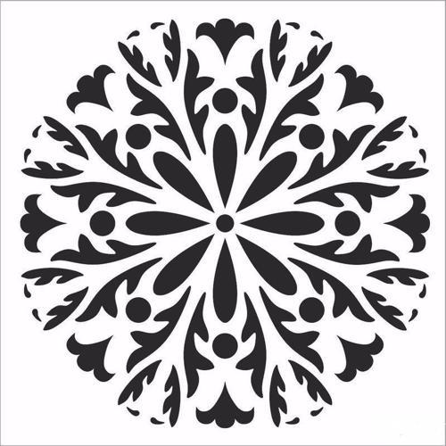 HOME DECOR MİNİ STENCIL HDM-112 25X25