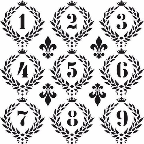 HOME DECOR MİNİ STENCIL HDM-12 25X25