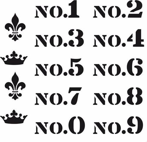 HOME DECOR MİNİ STENCIL HDM-13 25X25