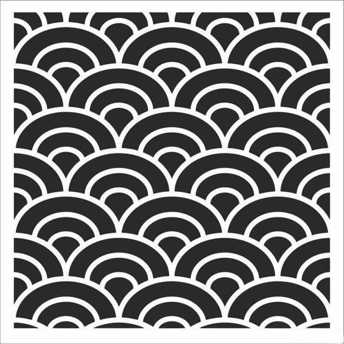 HOME DECOR MİNİ STENCIL HDM-156 25X25