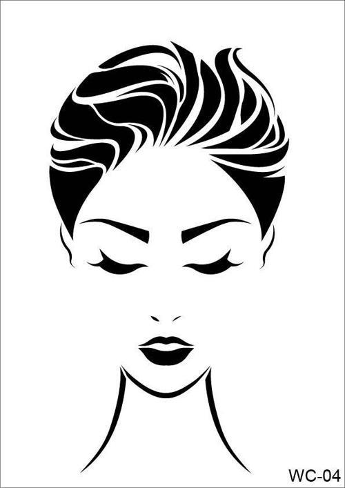 KADIN SİLÜET STENCIL WC04 21X29