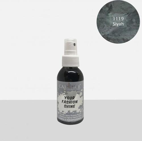 KUMAŞ SPREY BOYA METALİK FS-1119 SİYAH 100ML