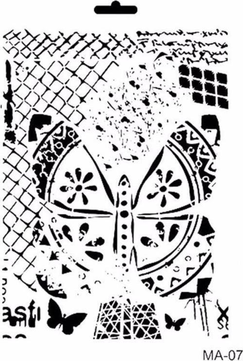 MIX MEDİA STENCIL MA SERİSİ MA07 21X29