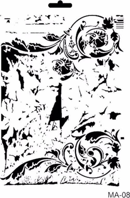 MIX MEDİA STENCIL MA SERİSİ MA08 21X29