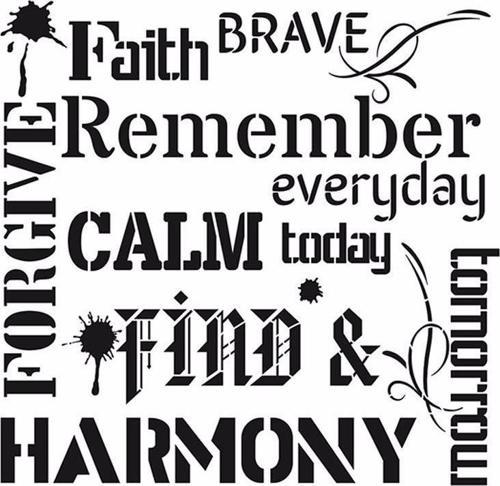 HOME DECOR MİNİ STENCIL HDM-53 25X25