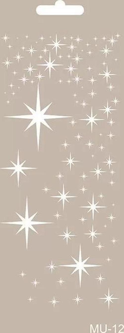 MIX MEDİA STENCIL MU SERİSİ MU12 10X25