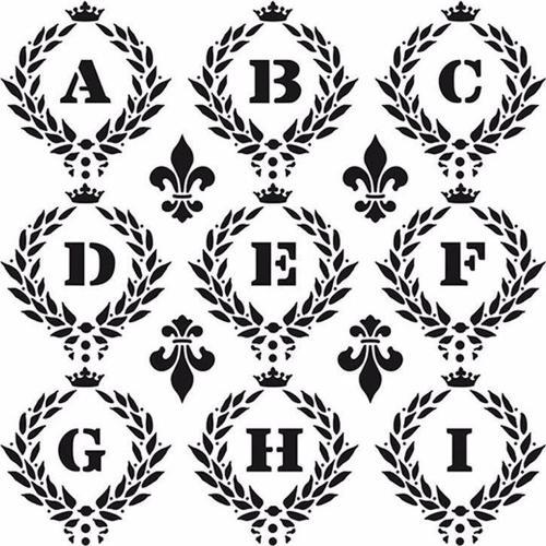 HD014 Home Dekor Stencil 45x45