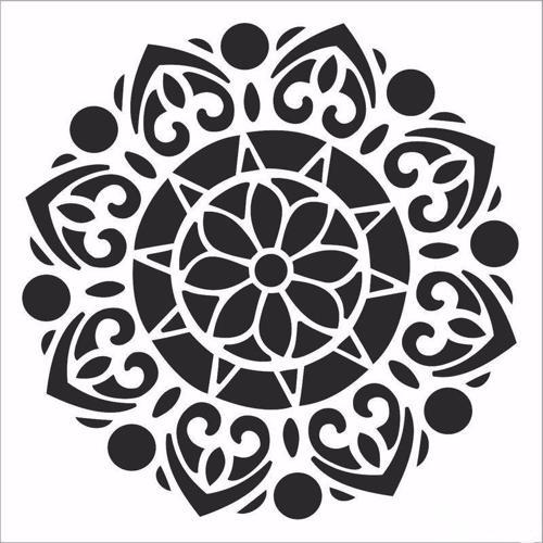 HD117 Home Dekor Stencil 45x45