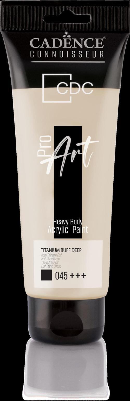 PROART HEAVY BODY AKRİLİK BOYA PR-045 KOYU TİTANYUM BUFF 120ML