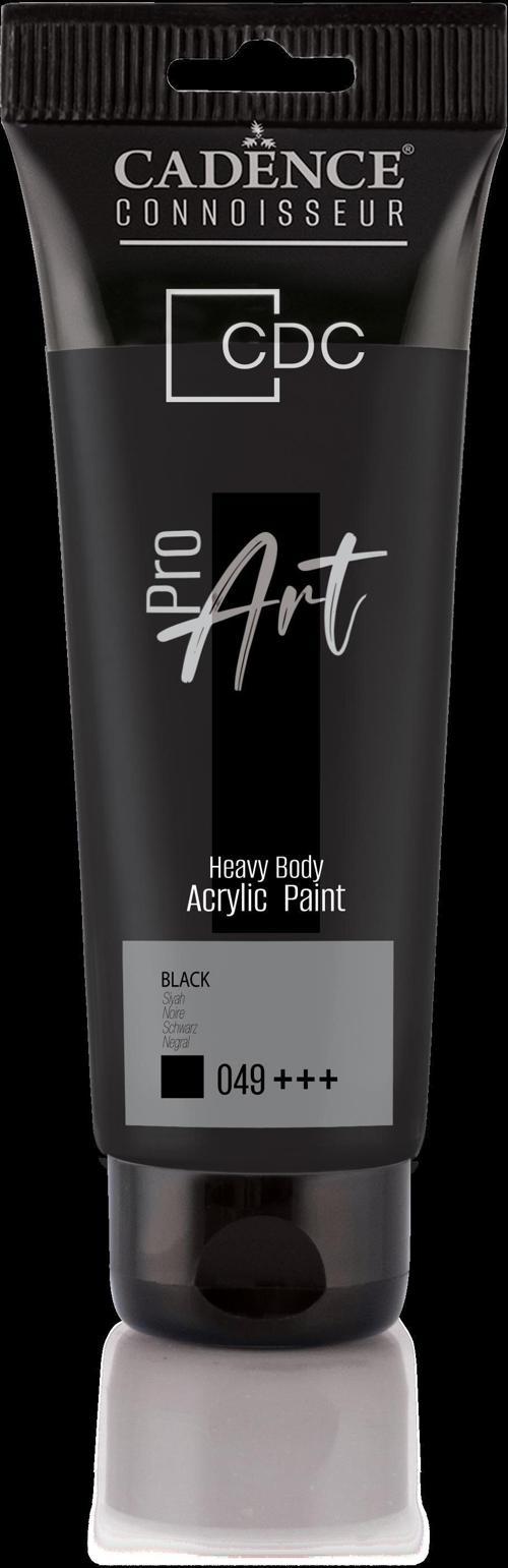 PROART HEAVY BODY AKRİLİK BOYA PR-049 SİYAH 120ML