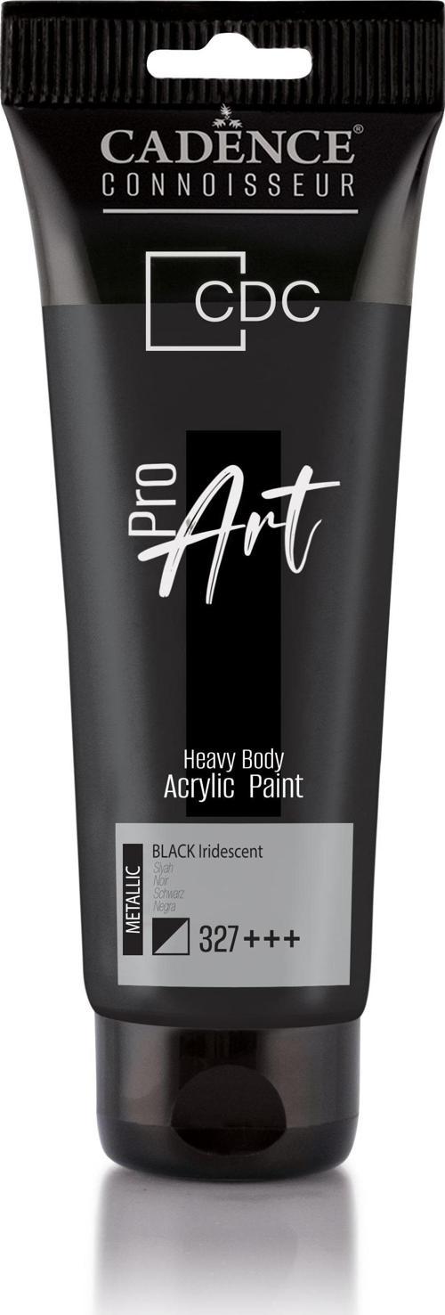 PROART HEAVY BODY METALİK AKRİLİK BOYA PRM-327 SİYAH 120ML
