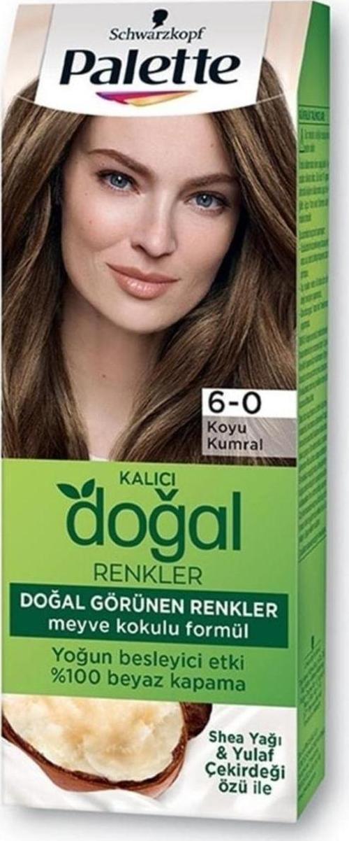 Kalıcı Doğal Renkler Set Boya 6-0 Koyu Kumral
