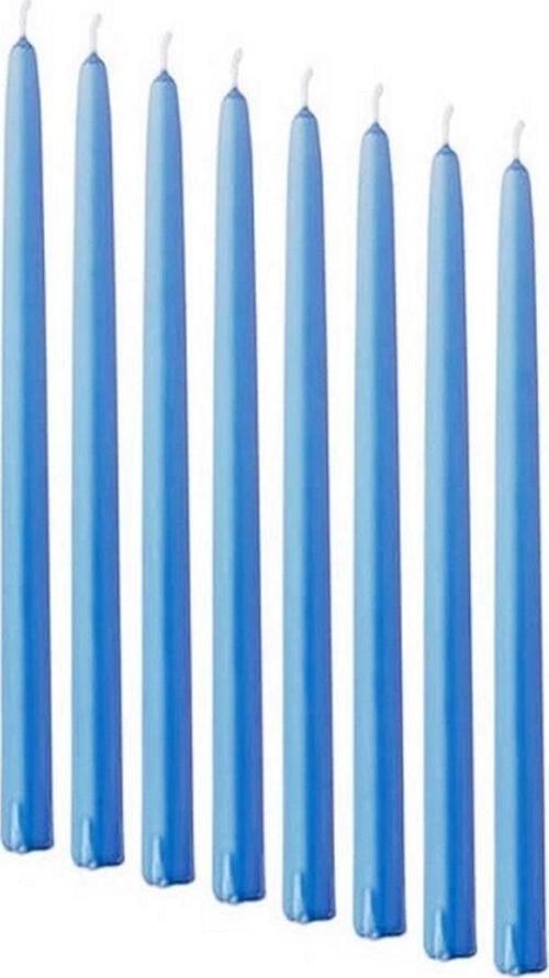 10 Adet Blue Candlestıck Mavi Şamdan Mumu Mavi Mum Parlak Mavi Şamdan Mumu Masa Mumu Kalın Uzun Mum
