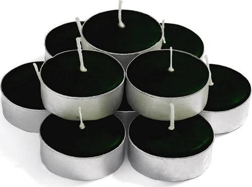Dekor Düğün Mumları Black Tea Light Candle Siyah Tea Light Mum Vıp Kalite Siyah Mum 100 Adet Mum