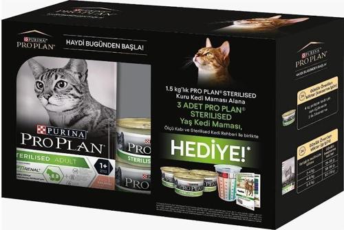 Sterilised Somon Yetişkin Kedi Maması 1,5 Kg + Hediye Paketli