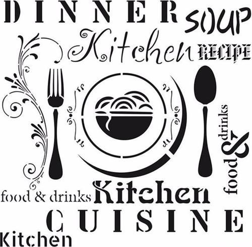 HOME DECOR STENCIL HD-48 45X45