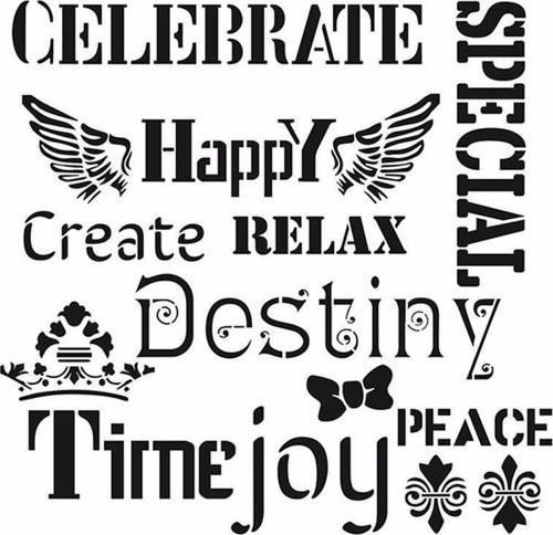 HOME DECOR STENCIL HD-54 45X45