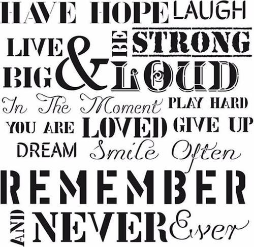 HOME DECOR STENCIL HD-57 45X45