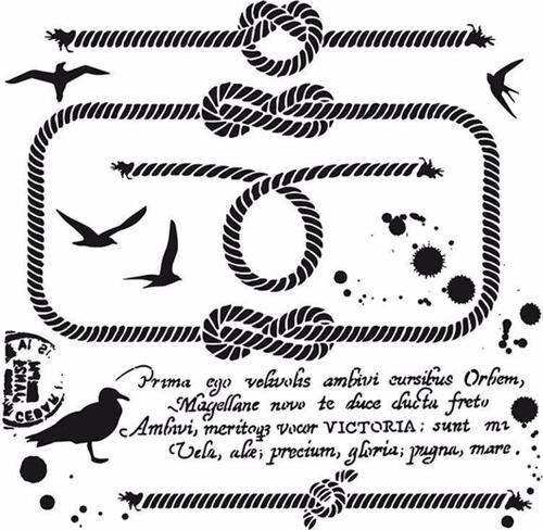 HOME DECOR STENCIL HD-62 45X45
