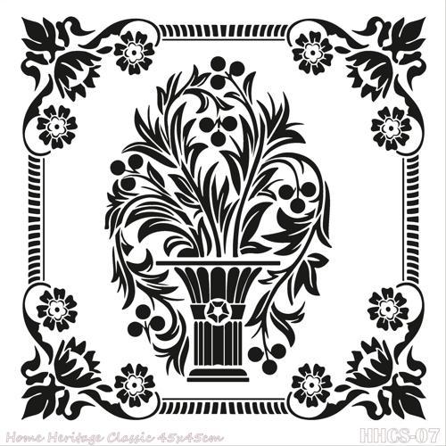 HOME HERITAGE CLASSIC 45X45CM HHCS-07 STENCİL