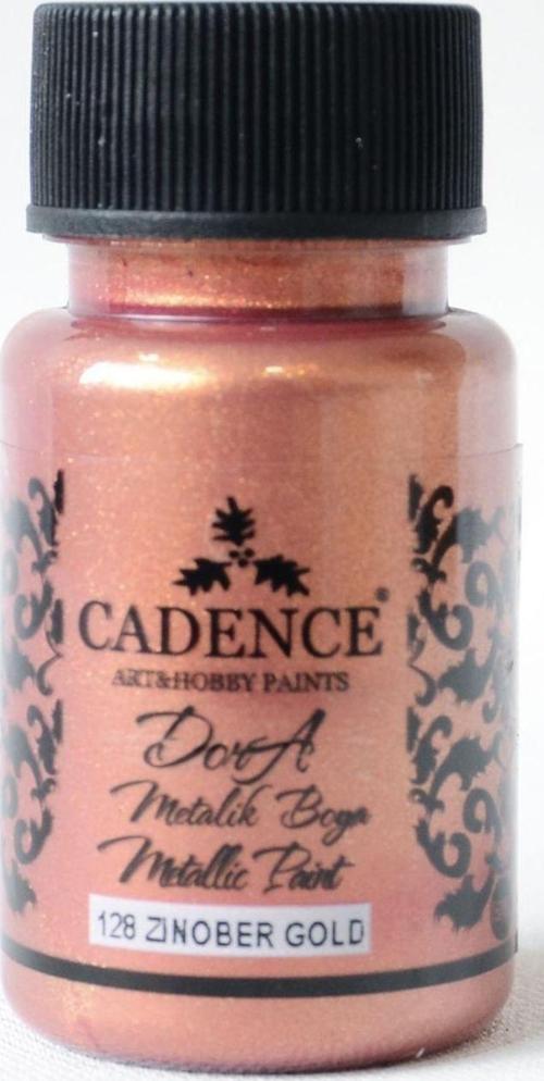 128 Zinober Altın Dora Metalik Boya 50ML(cc)
