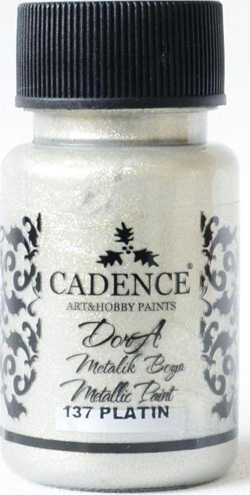 137 Platin Dora Metalik Boya 50ML(cc)