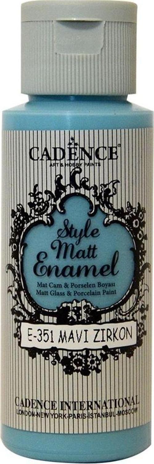ENAMEL CAM BOYASI E-351 MAVİ ZİRKON 59ML