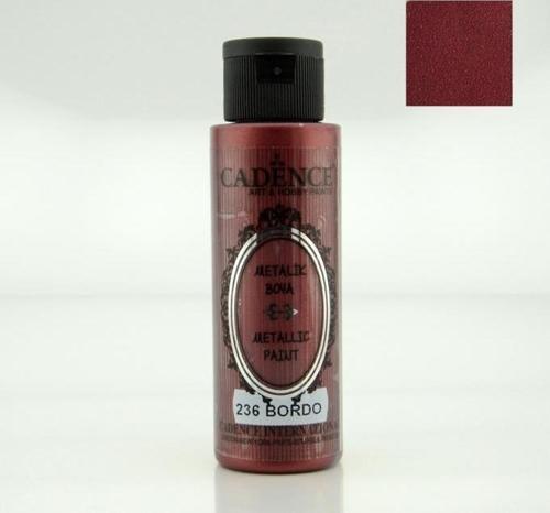 METALİK SEDEFLİ BOYA 236 BORDO 70ML