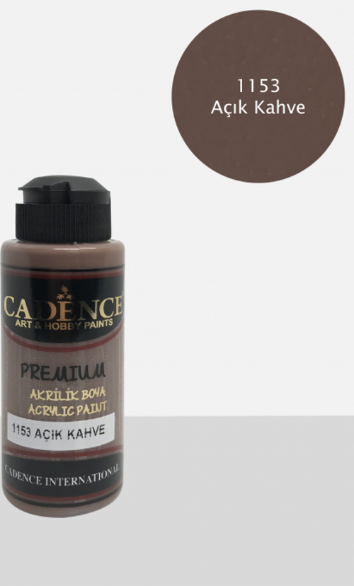 PREMIUM AKRİLİK BOYA 1153 AÇIK KAHVE 120ML