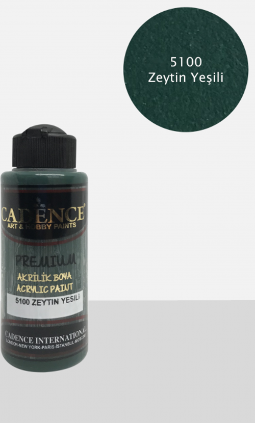 PREMİUM AKRİLİK BOYA 5100 ZEYTİN YEŞİLİ  120ML 