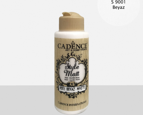 S9001 Beyaz Mat Akrilik Boya