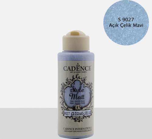 S9027 Açık Çelik Mavi Mat Akrilik Boya