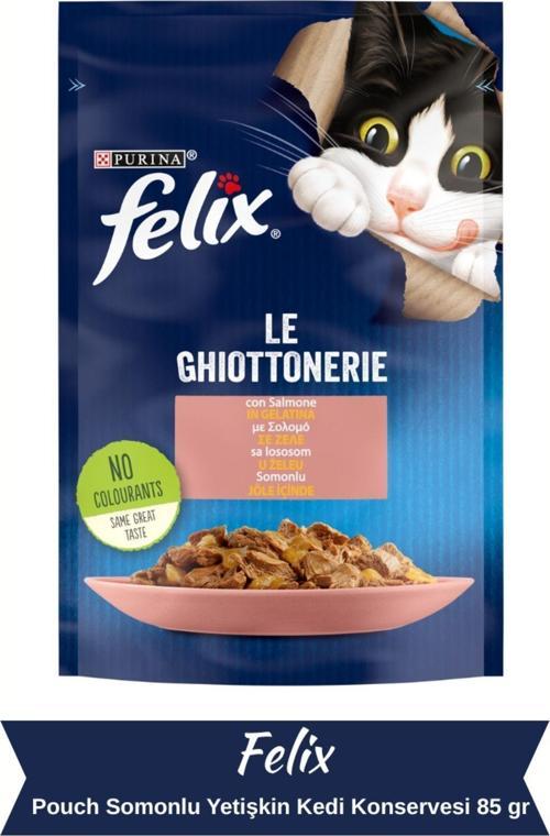 Somon Balıklı Yetişkin Kedi Konservesi Pouch 85 Gr