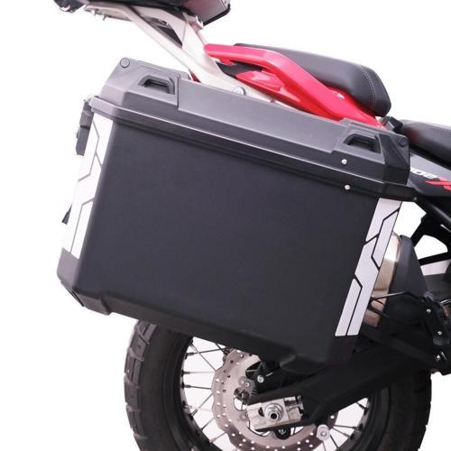 Universal 26 Lt X 2 Plastik Motosiklet Yan Çanta Seti Siyah