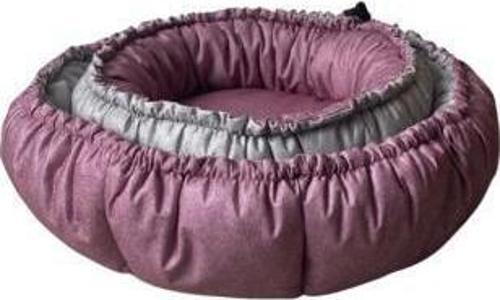 Sunflower Kedi ve Köpek Yatağı Çift Taraflı Pembe/Gri 60cm