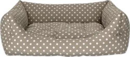 Uniform Bej Puantiyeli Köpek Yatağı M 70x60cm