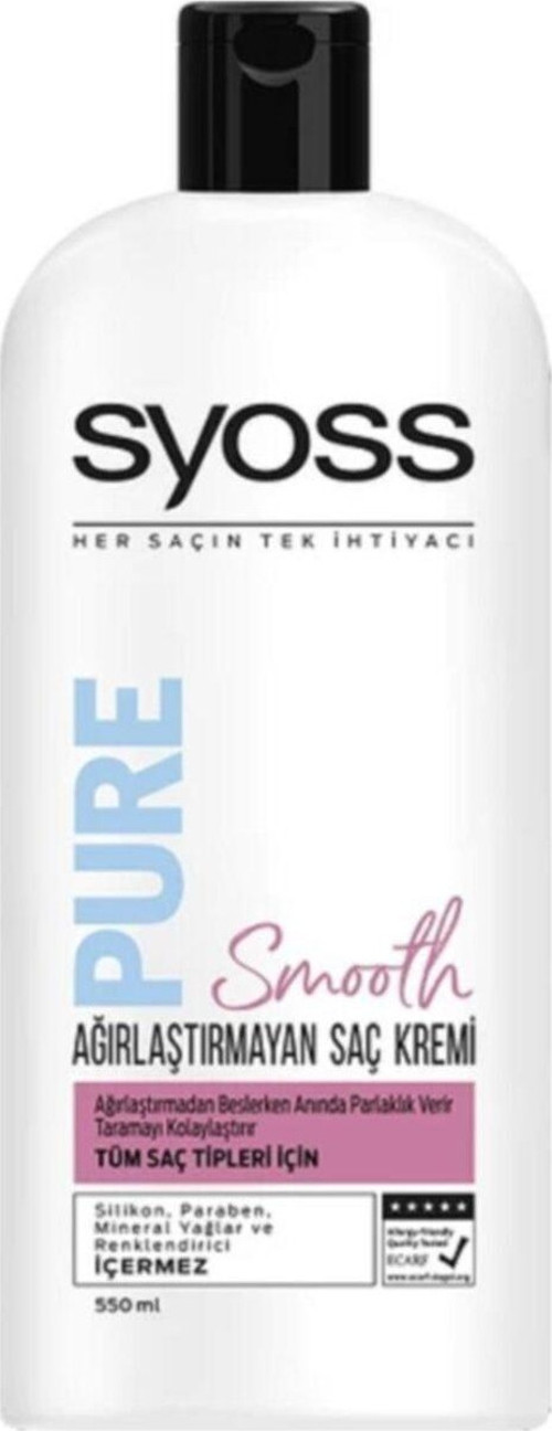 Pure Smooth Agırlaştırmayan Saç Kremi 550 ml