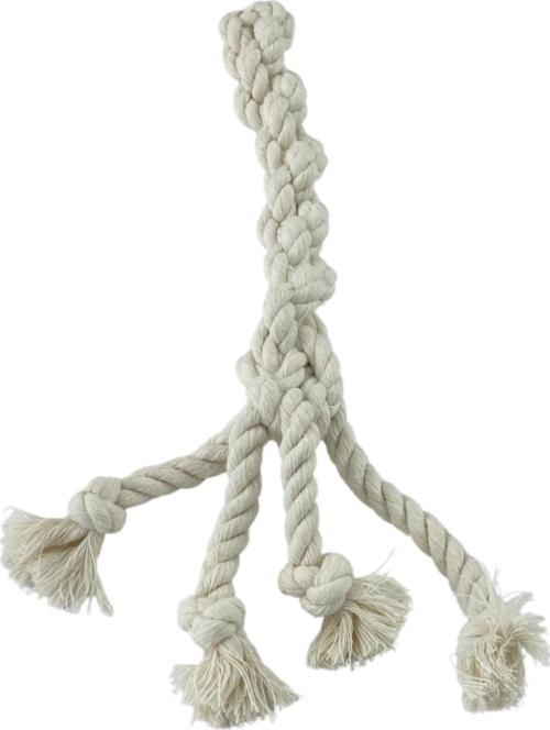 At-getir ve Diş Kaşıma Köpek Oyuncağı, 100% Pamuk, 45cm