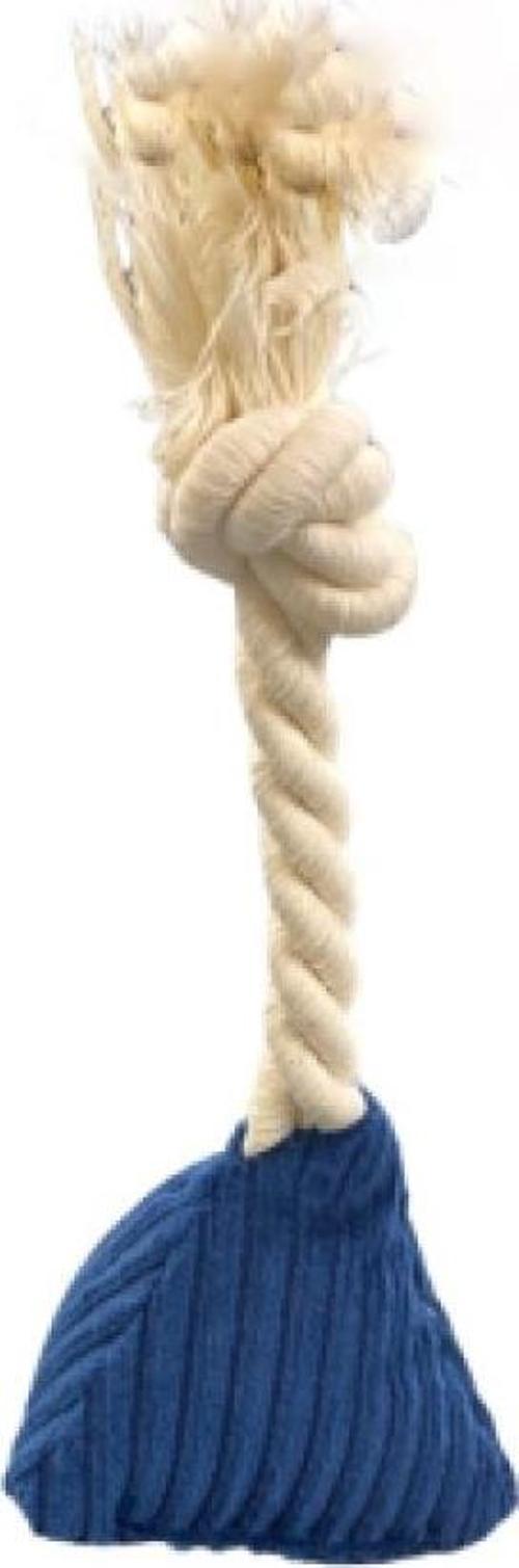 İpli Prizma Köpek Oyuncağı Lacivert 7x15cm