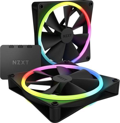 F140 Rgb Duo Siyah 2x140 Mm+fan Kontrolcü Rf-d14df-b1