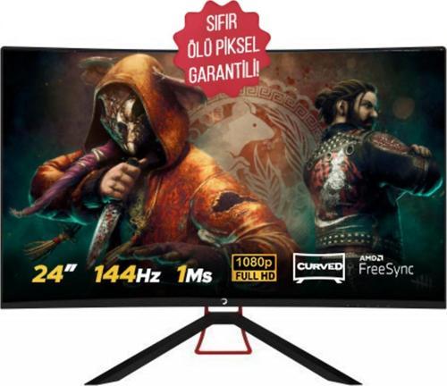 GPR24C1MS144 24" 144Hz 1ms (HDMI+Display) FreeSync Full HD Curved Monitör