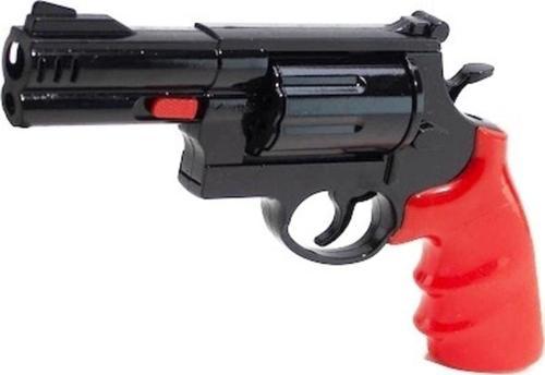 Oyuncak Kapsül Tabancası Oyuncak Metal Tabanca Siyah Kırmızı Tabanca Oyuncak Silah Karne