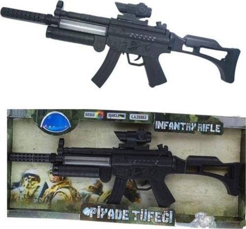 Swat M16 Tüfek Infantry Rıfle Lazerli Tüfek Sesli Işıklı Tüfek Oyuncak Tüfek Oyuncak Piyade Tüfegi