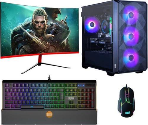 Tx4194 i5 13400F 16GB Ram 1TB NVMe 8GB RX580 256Bit 23.6 inç Curved 165Hz Oyun Bilgisayarı
