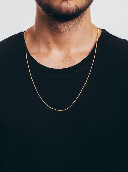 Erkek Zincir Gold Alaşım Kolye - 208