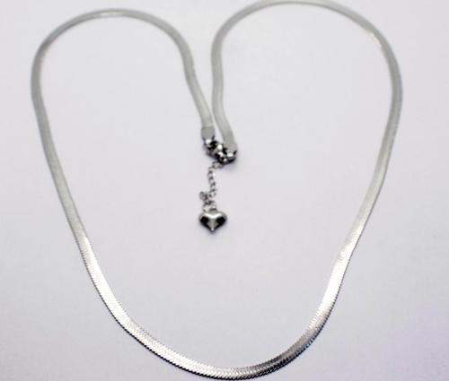 Gümüş  Renk Çelik İtalyan Kolye - 1427