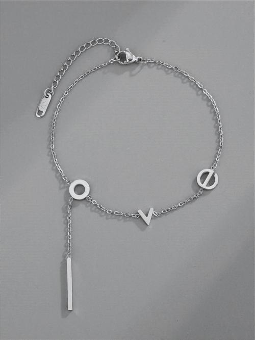 Gümüş Renk Love Kolye 946