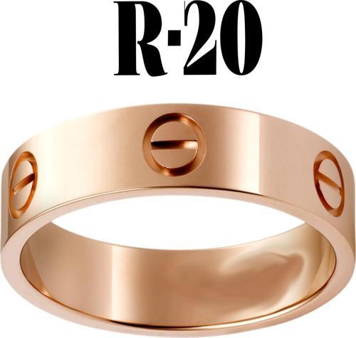 Kartier Düz Yüzük Rose Renk 20 Numara - 566