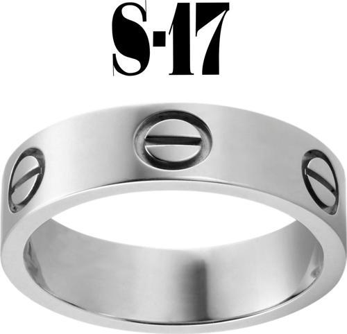Kartier Düz Yüzük Silver Renk 17 Numara - 556